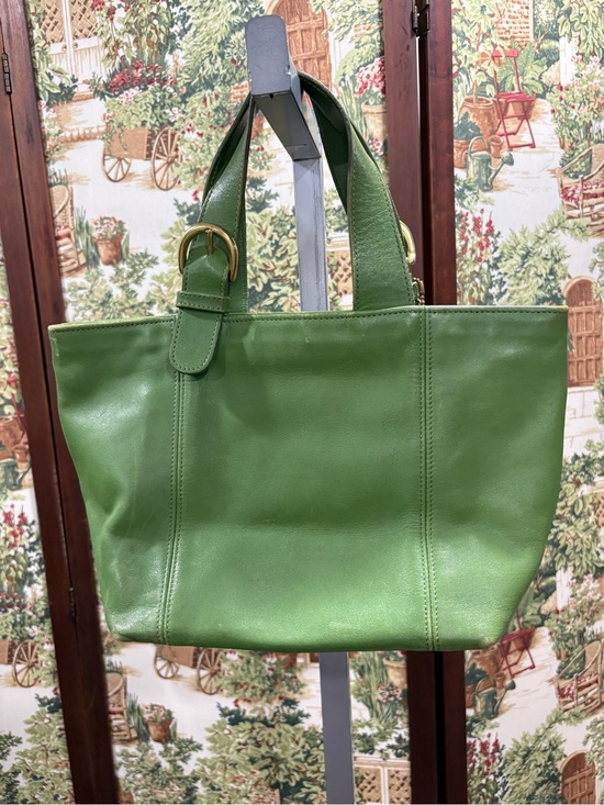 Coach Handbags - COACH VINTAGE WAVERLY LEATHER TOTE BAG 4133 LEAF GREEN